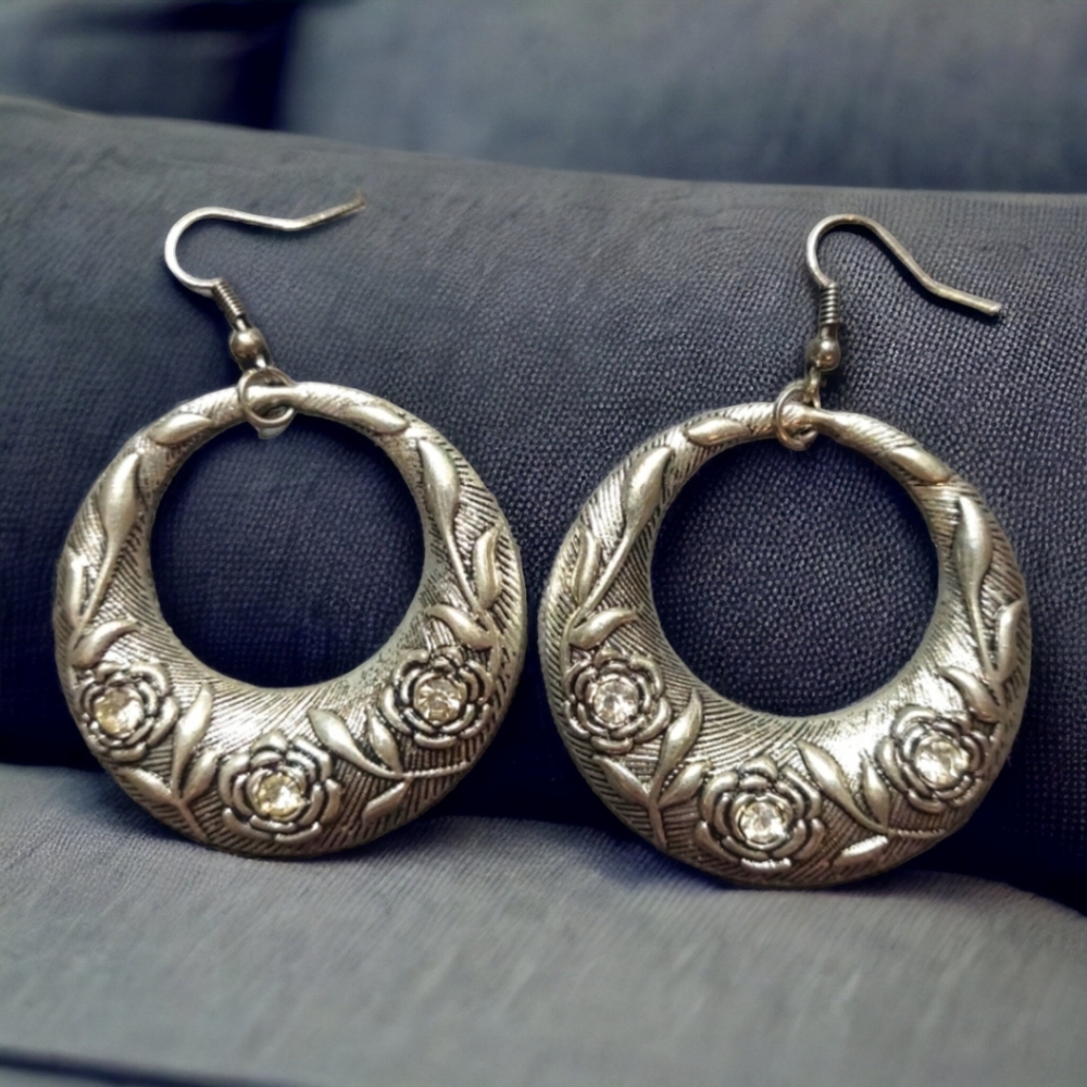 Silver earrings